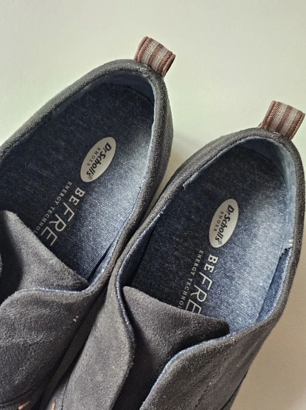 Dr. Scholl's Glisten Slip On Derby Oxford Shoes Gray Fabric Comfort Loafers 8.5